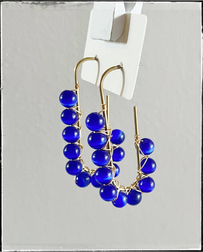 Royal Blue Dangle Earring