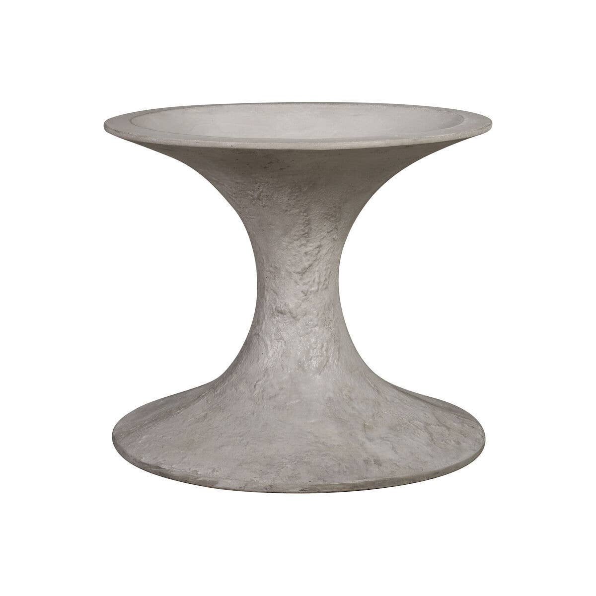 Hourglass Decorative Raw Ceramic Planter: Medium