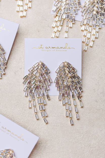 Crystal Tassel Earrings