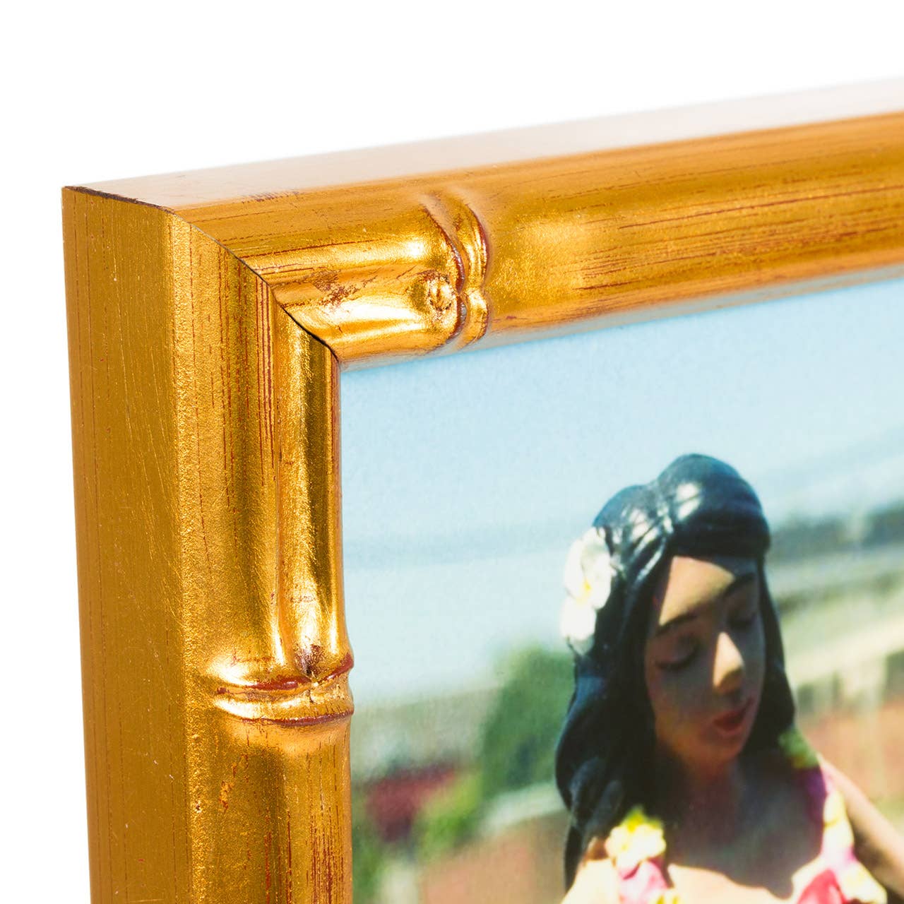 16x20" Vintage Bamboo Gold Frame