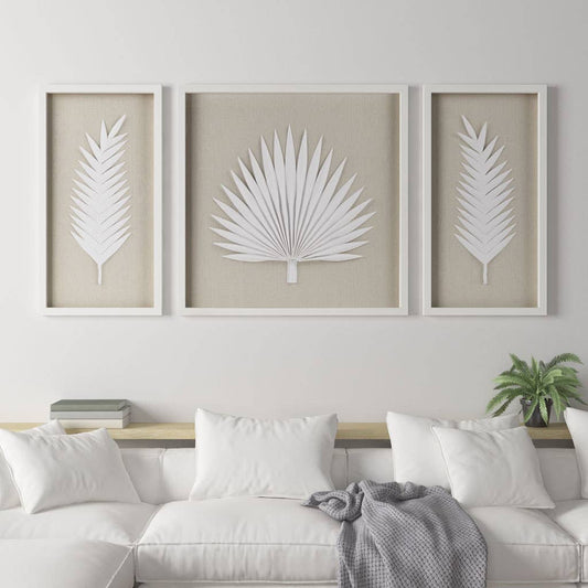 Handmade Rice Paper Palm Leaves Wall Decor