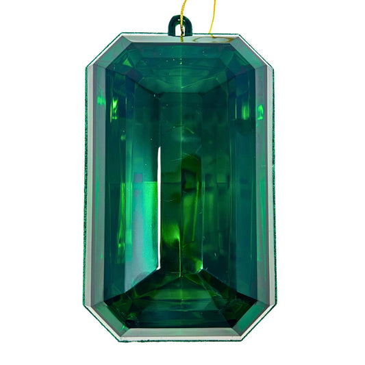 Emerald Gem Ornament 9"