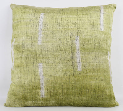 GREEN & WHİTE IKAT PILLOWCASE 20"x20"