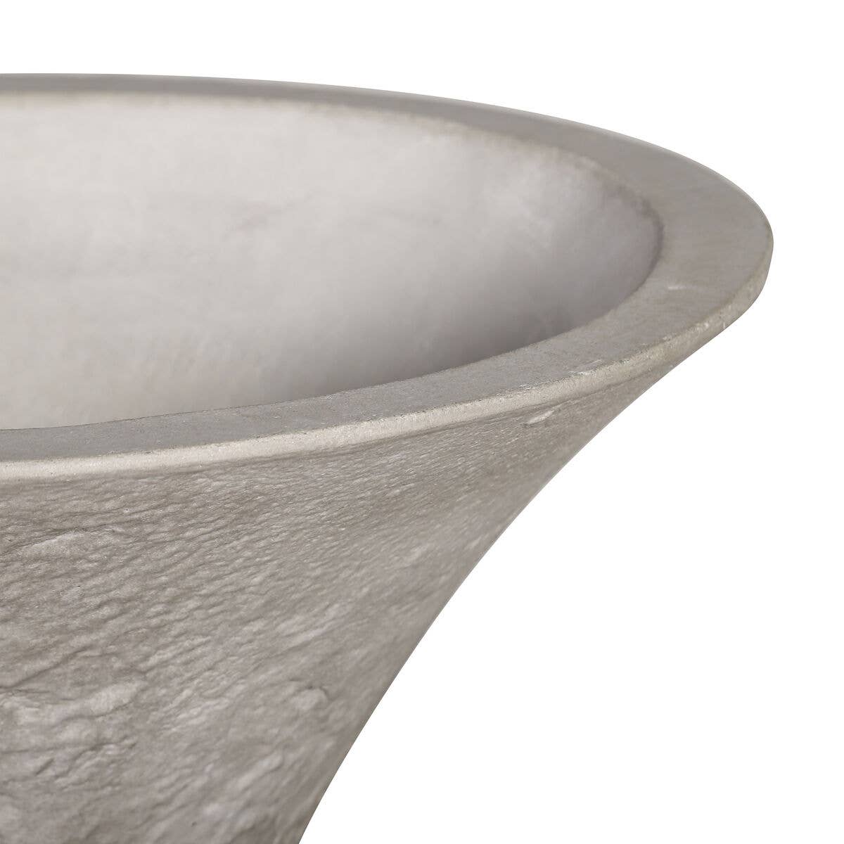 Hourglass Decorative Raw Ceramic Planter: Medium