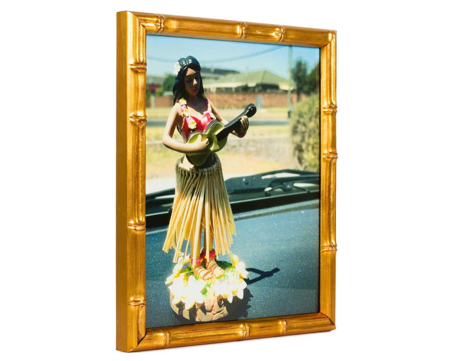 16x20" Vintage Bamboo Gold Frame