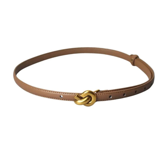 Golden Knot Belt - brown