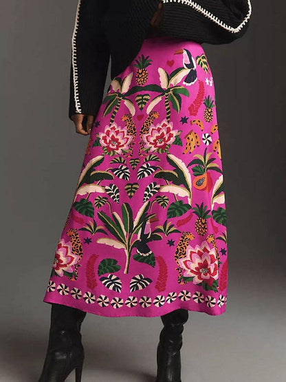 Pink Tropical Skirt