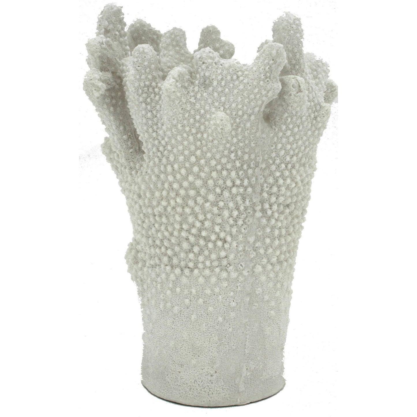 Large White Sandstone Branch Coral Vase