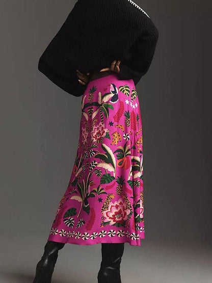 Pink Tropical Skirt