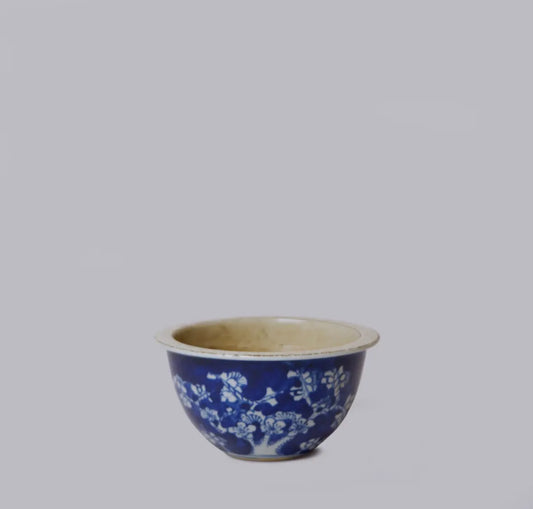 Blue & White Candle Bowl