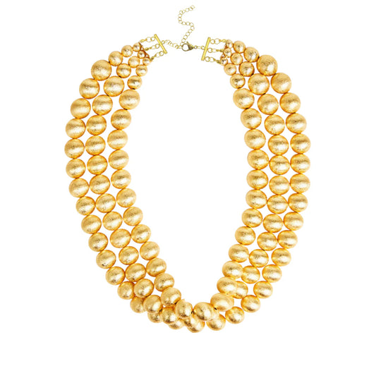 Gold Beaded Necklace