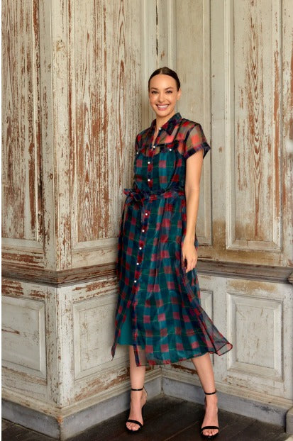 Rachel Dress - Holiday Plaid