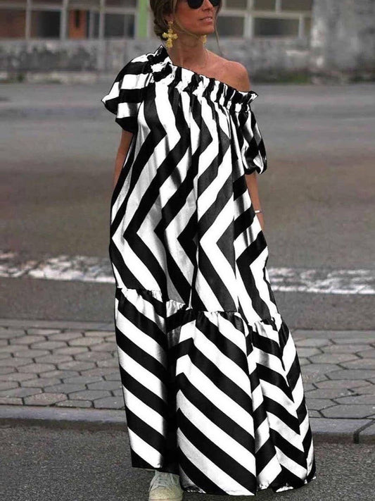 Black & White Maxi Dress