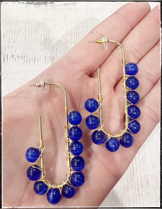 Royal Blue Dangle Earring