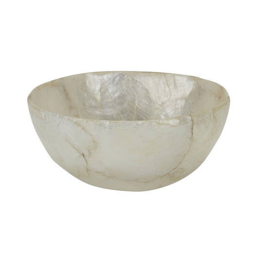 Ivory Capiz Dipping Bowl 4.9X4.9X2.4"