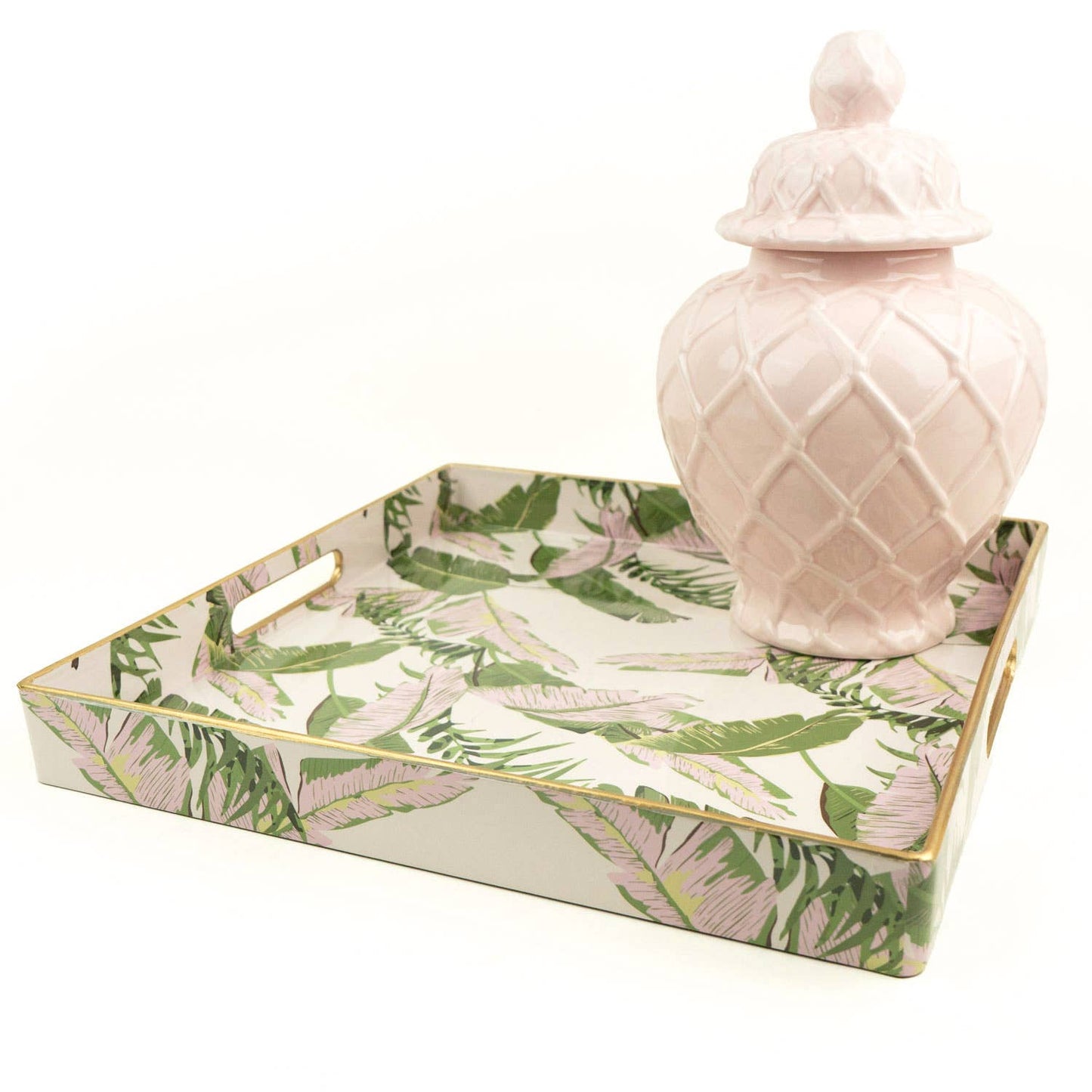 Natural Botanical Square Tray