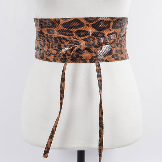 Leopard Kimono Belt