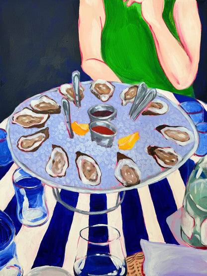 Oysters In Miami Print: Archival Matte (Thin Paper) / 12" x 16"