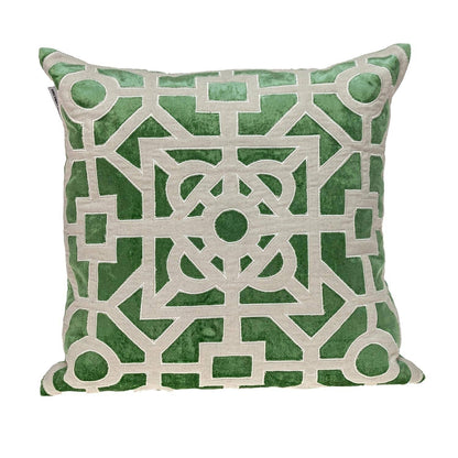 Green Lattice Pillow