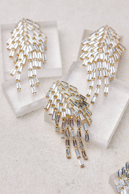 Crystal Tassel Earrings