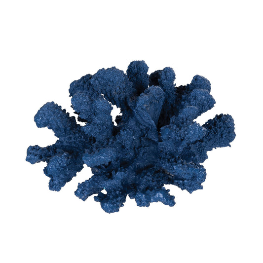 Navy Blue Coral Coastal Decorative Figurine