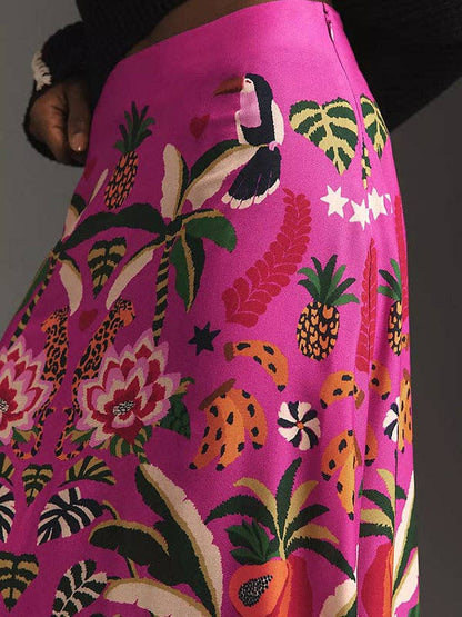 Pink Tropical Skirt