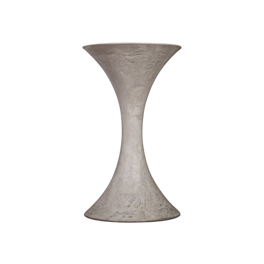 Hourglass Decorative Raw Ceramic Planter: Medium